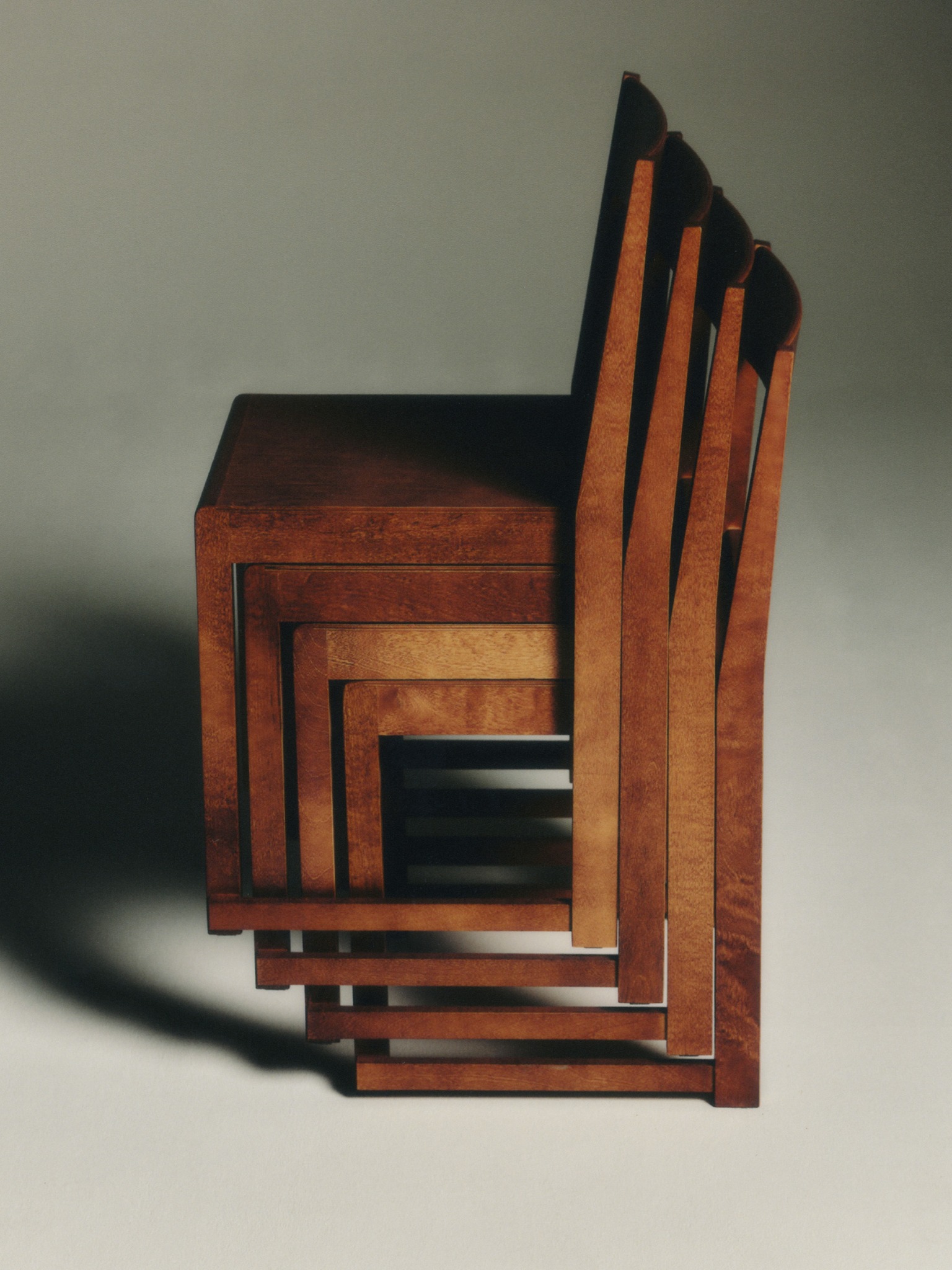 Orkesterstolen wooden chair in a studio still life for Nordiska Galleriet